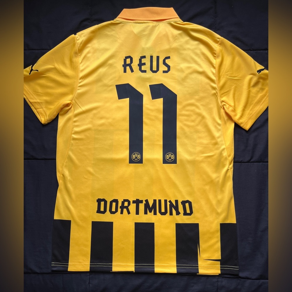 Reus #11 Borussia Dortmund Retro Home Soccer Jersey Marco 2021 Medium